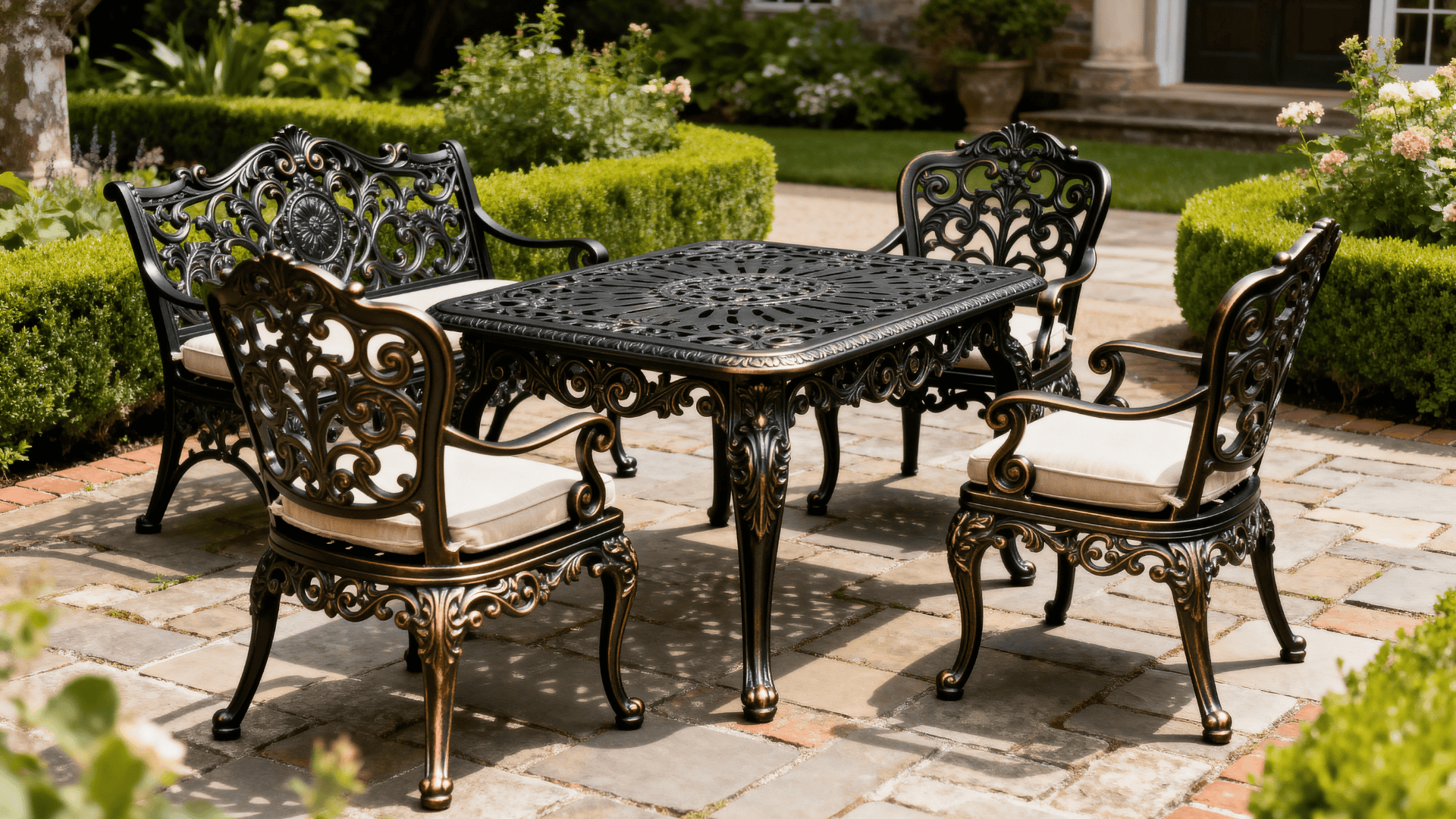 cast aluminum decorative and durable