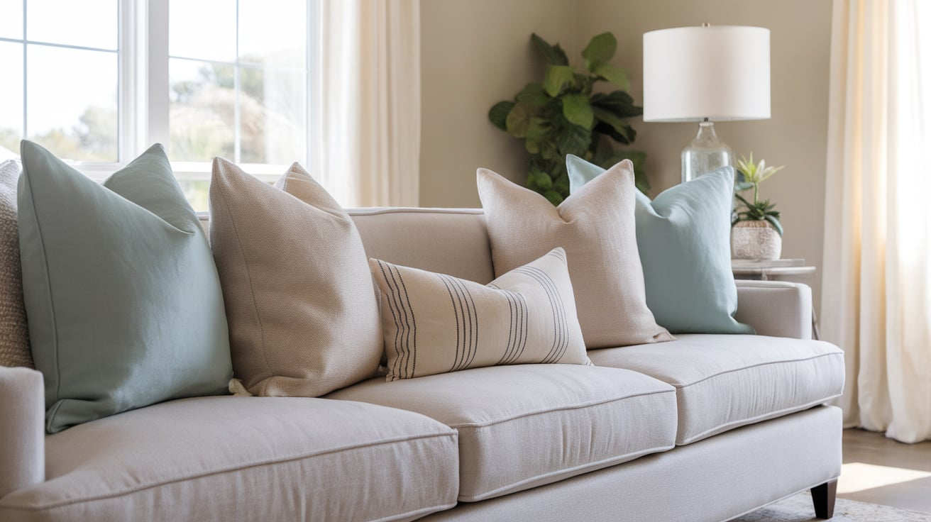 coastal throw pillows living room beach decor ideas