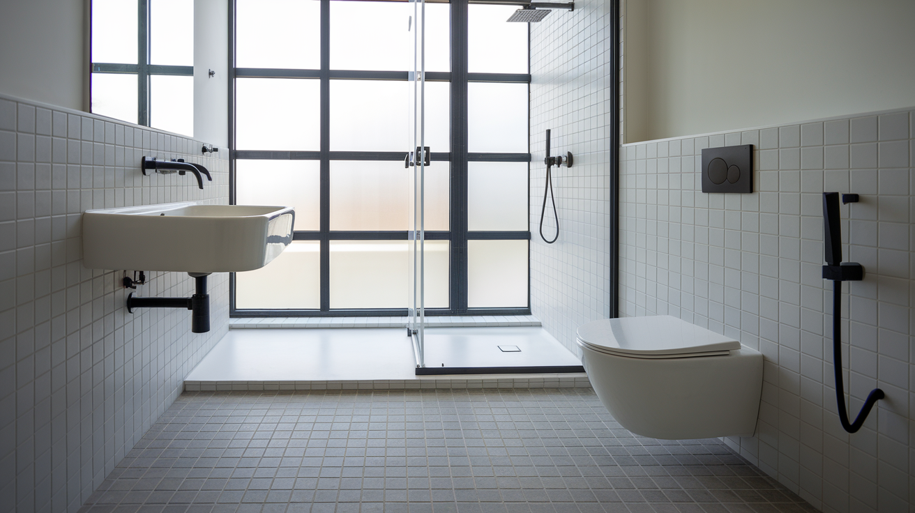 concealed toilet system clean look contemporary bathroom ideas