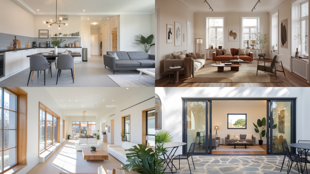 contemporary house interior features