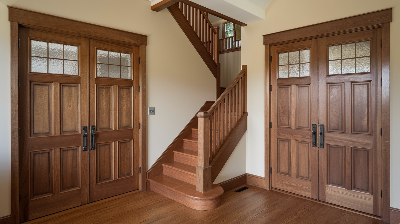 craftsman style house wood doors