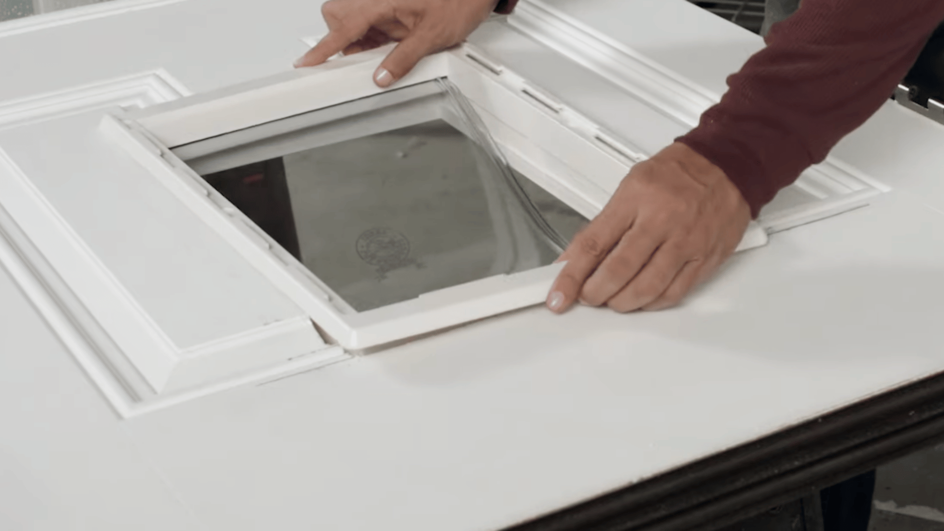 cut the opening and install the frames