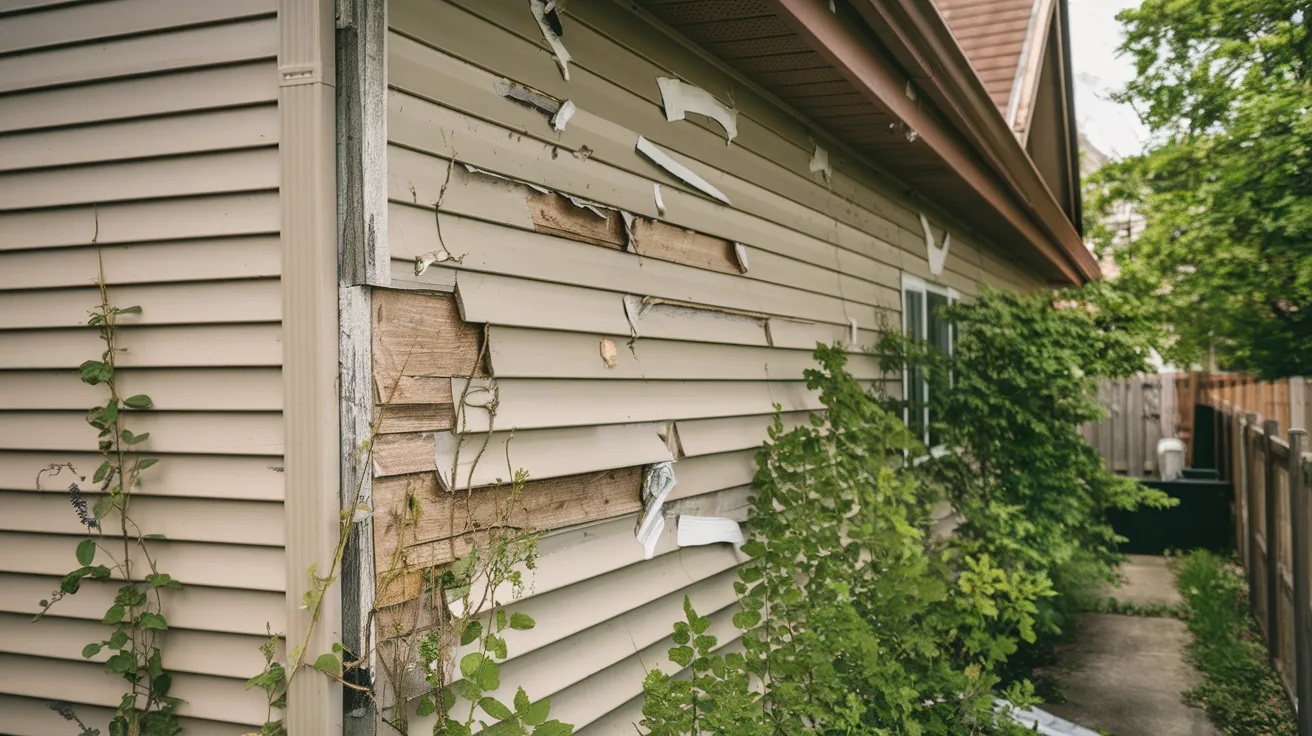 damaged vinyl siding needs replacing