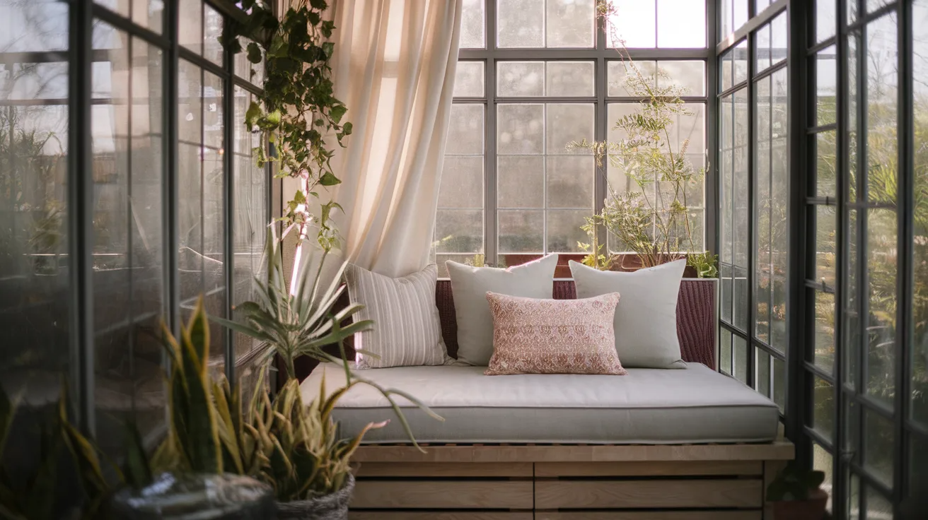 daybed cozy small sunroom