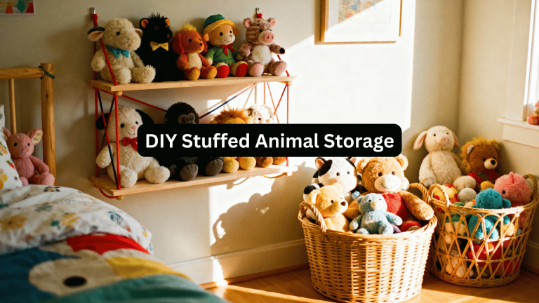 diy stuffed animal storage