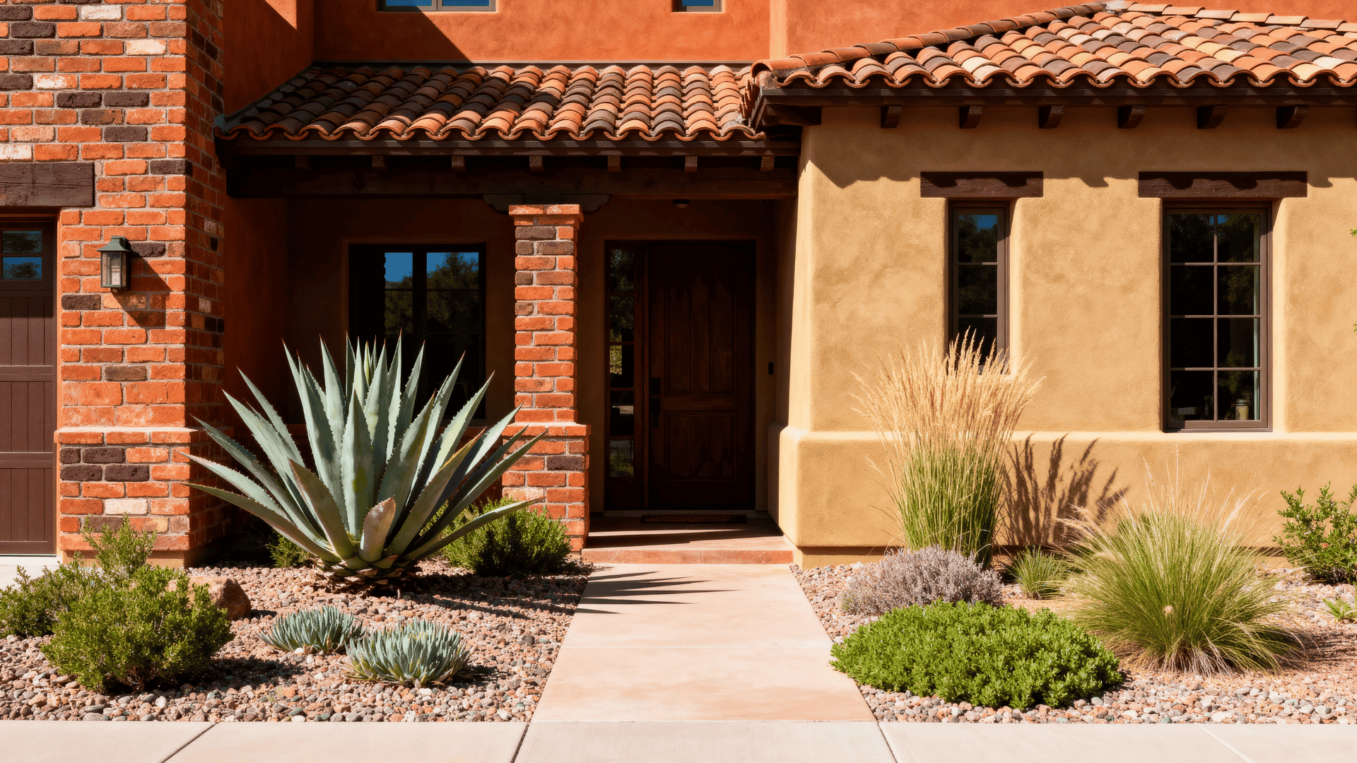 earth tone brick with natural warmth