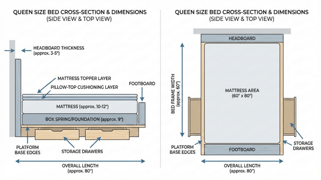 factors-that-affect-queen-bed-dimensions-in-real-use