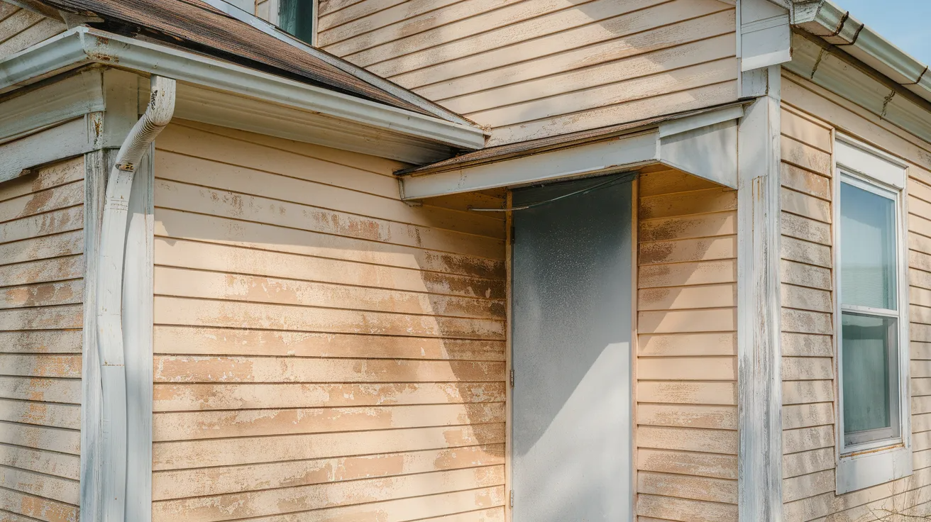 faded vinyl siding needs replacing