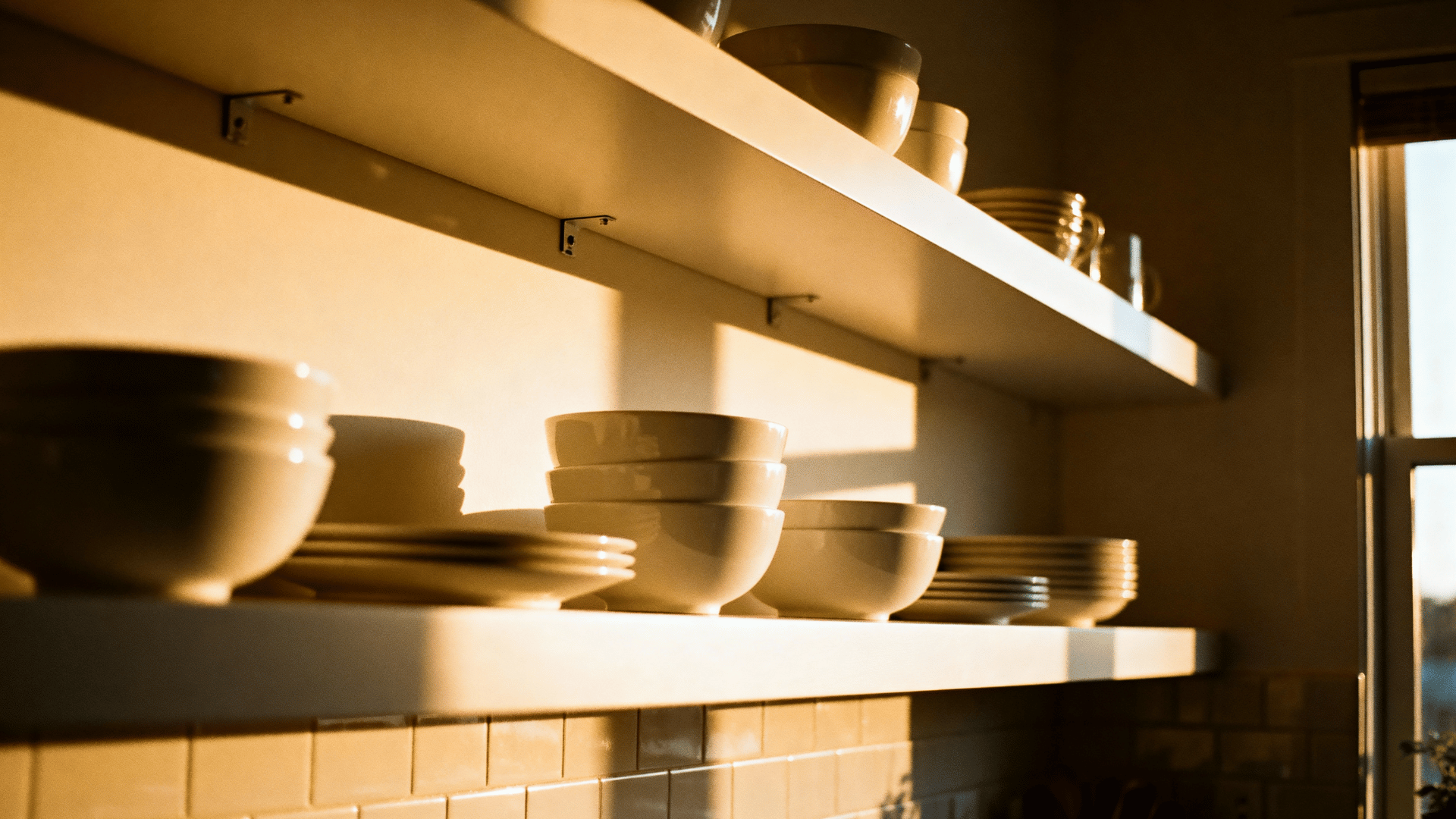 floating shelf display gallery