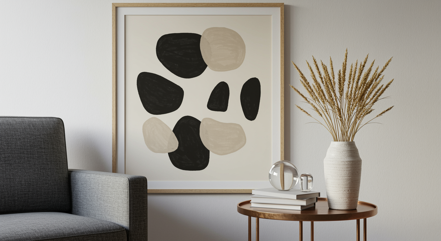 framed negative space art