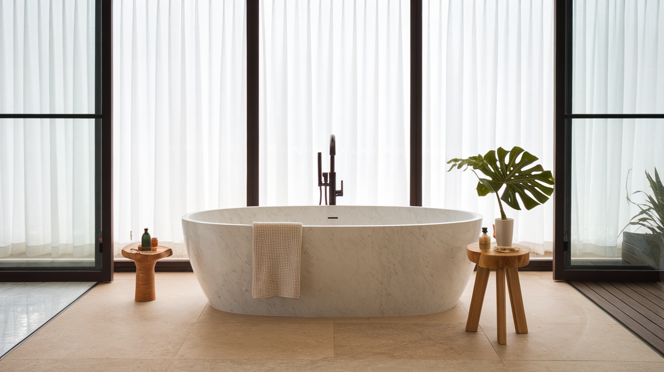 freestanding bathtub clean design contemporary bathroom ideas