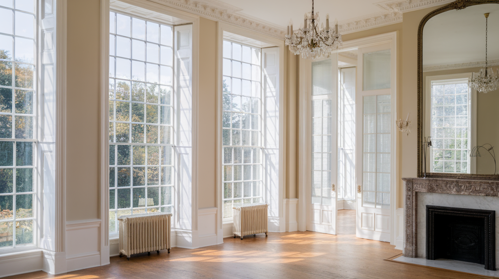georgian style house tall windows