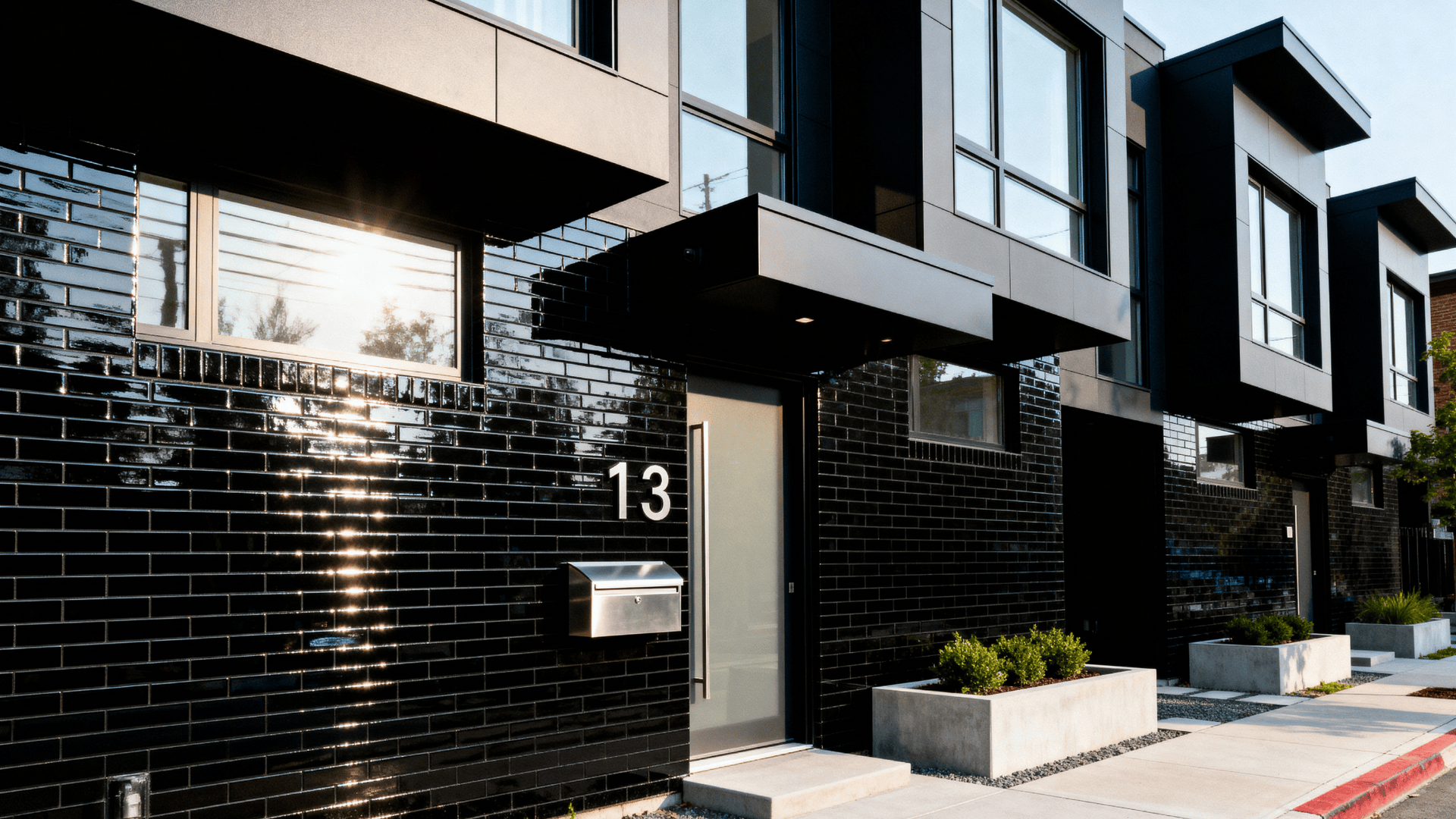 glossy black brick for urban edge