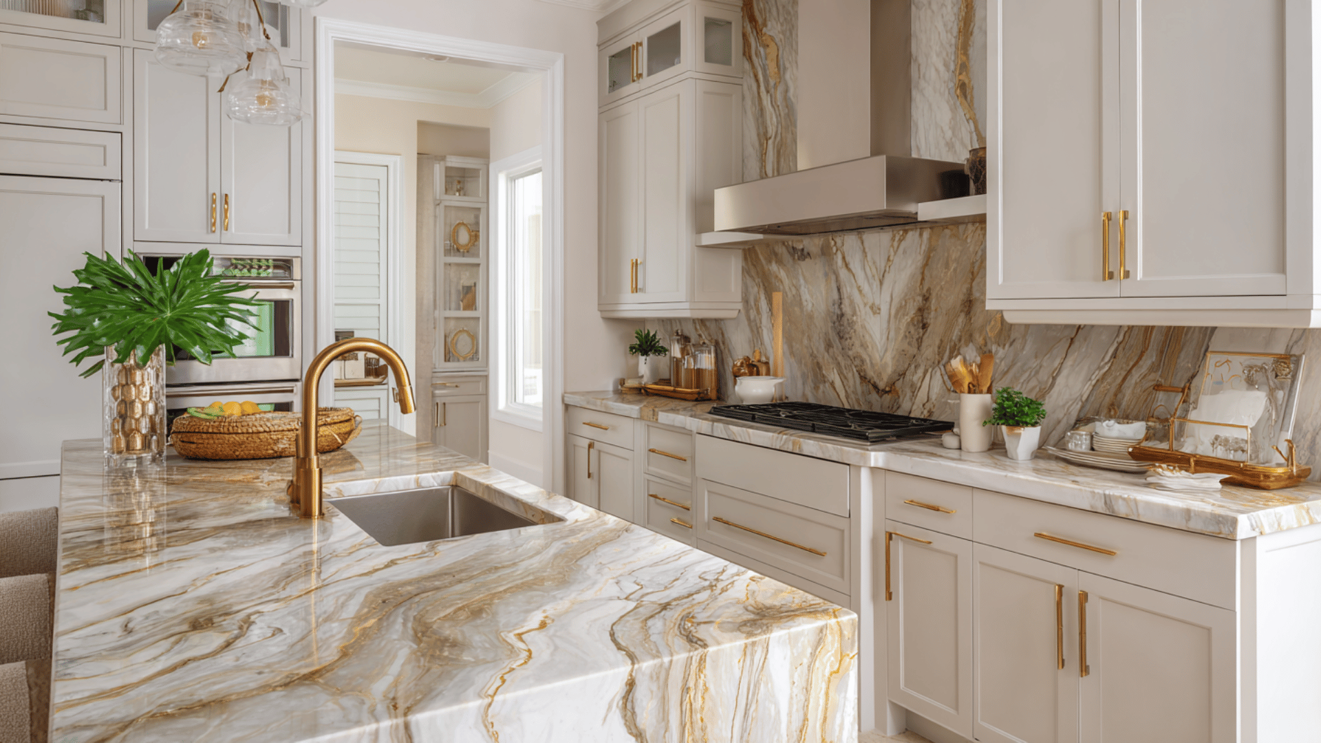 gold veined quartzite paradise