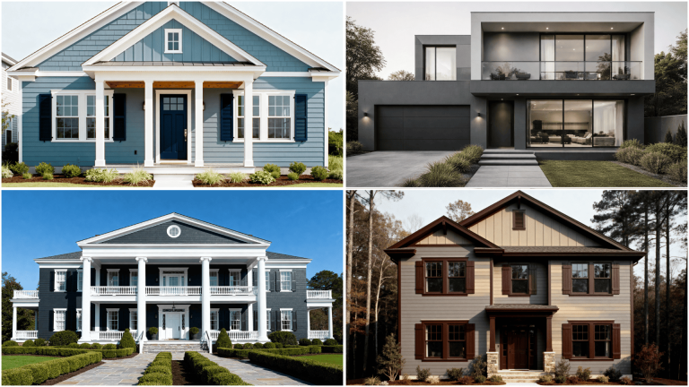 grey exterior house colors