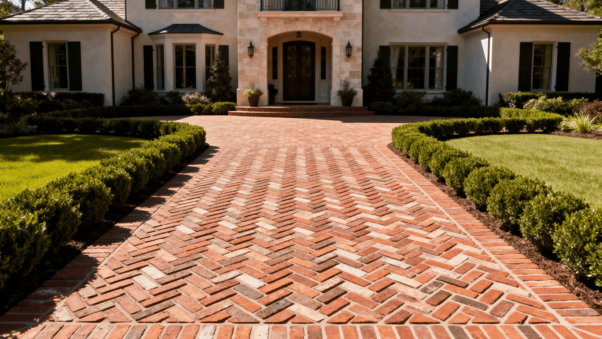 herringbone brick patterns