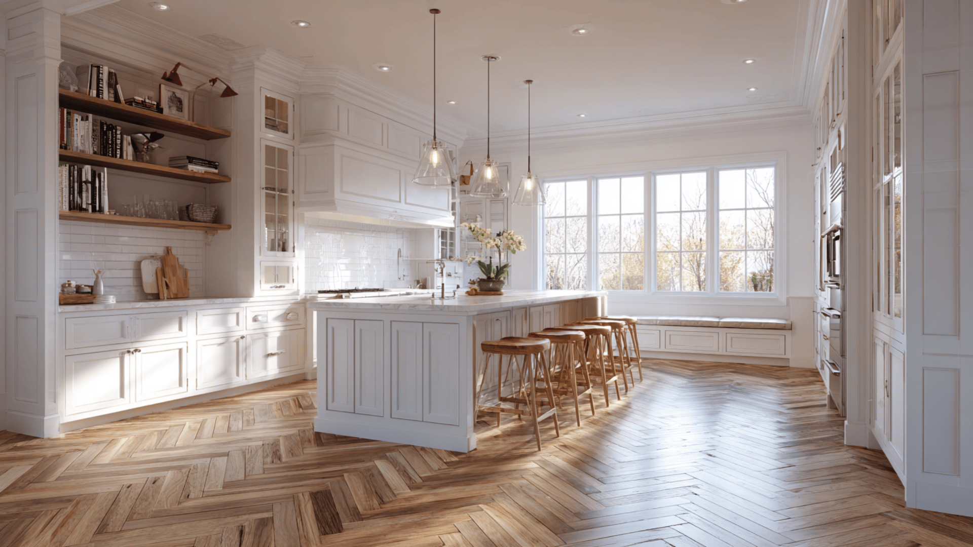 herringbone wood floor foundation