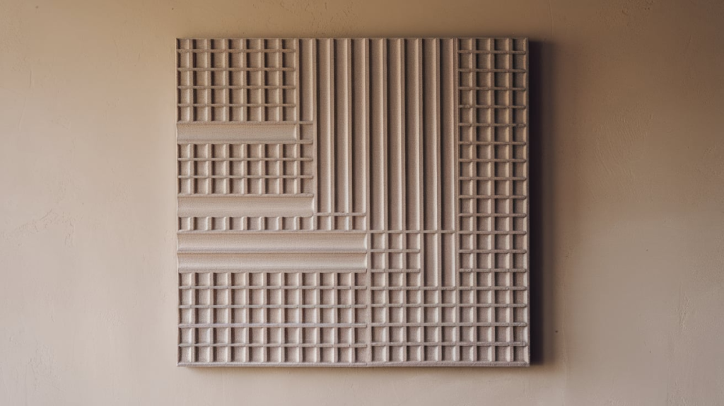 horizontal ridge textured canvas art diy textured wall art