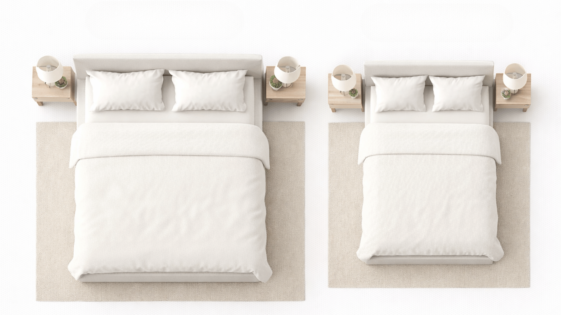 how much bigger is a king bed than a queen