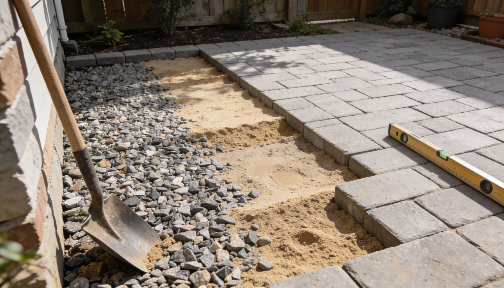 how to build a paver patio step by step diy guide