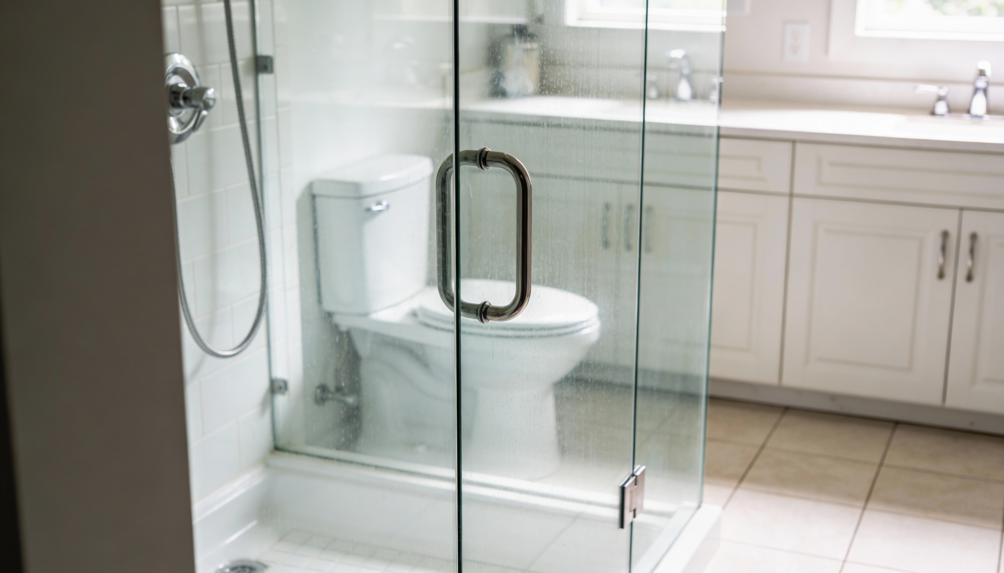 how to clean glass shower doors