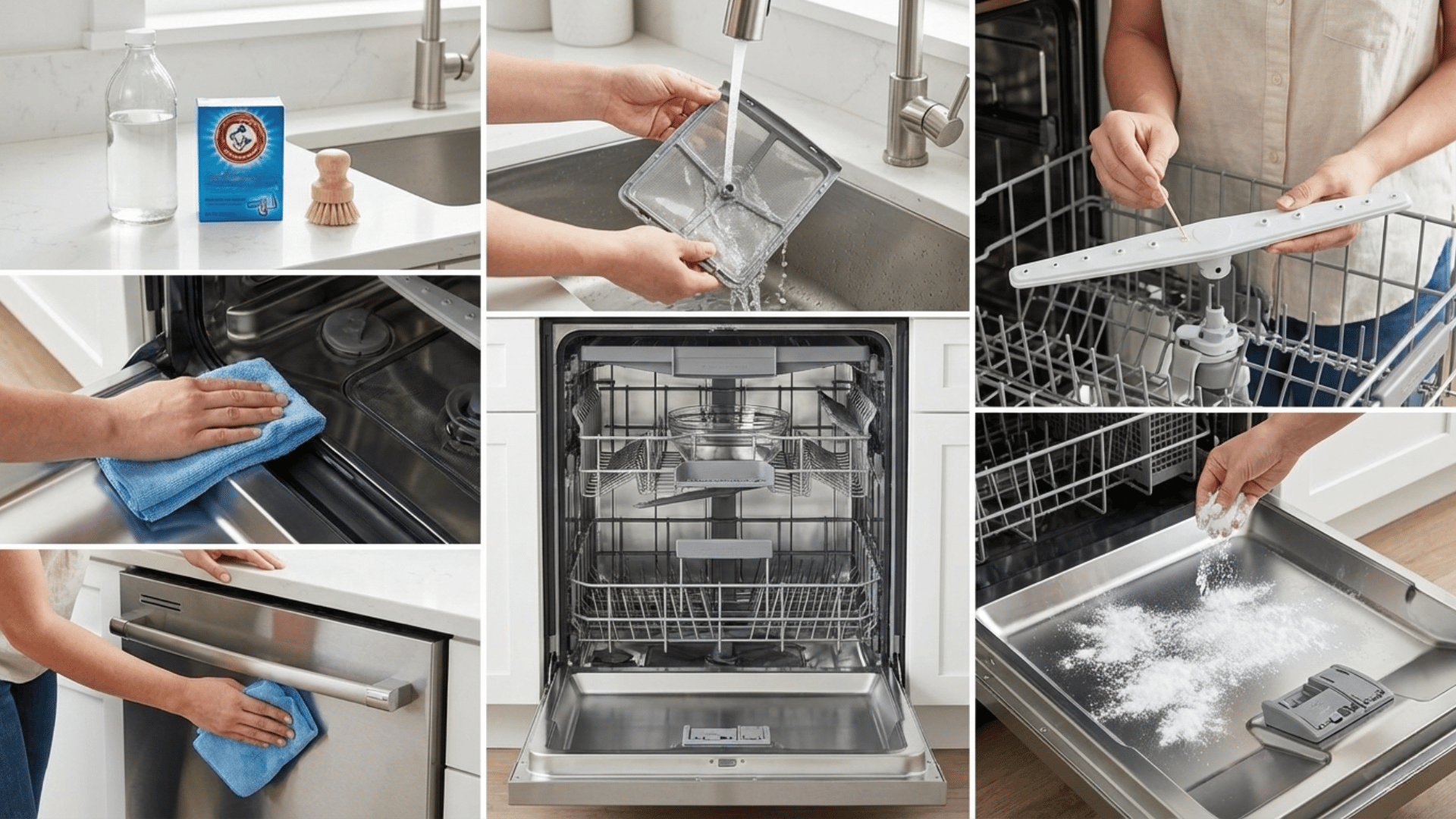 how to clean your dishwasher step by step process