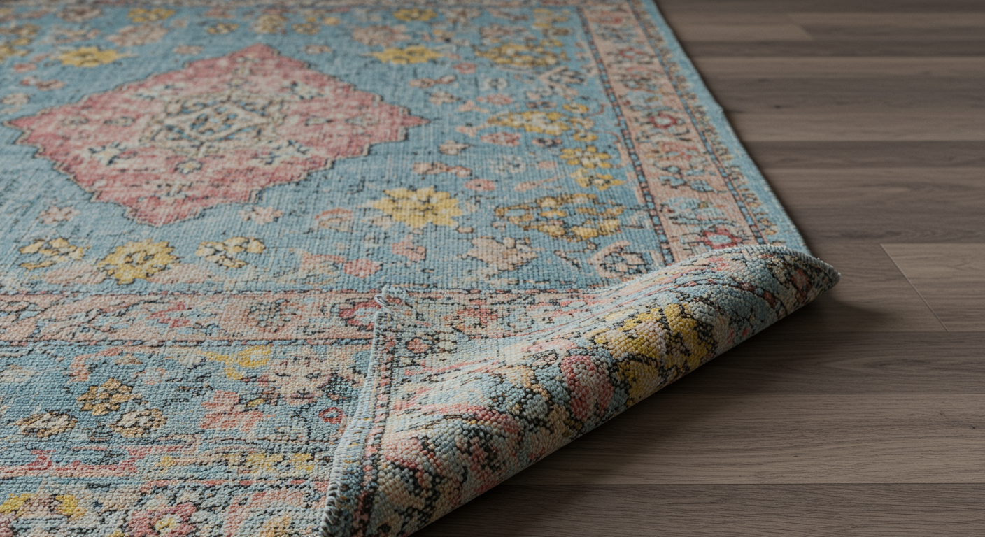 how to flatten a rug