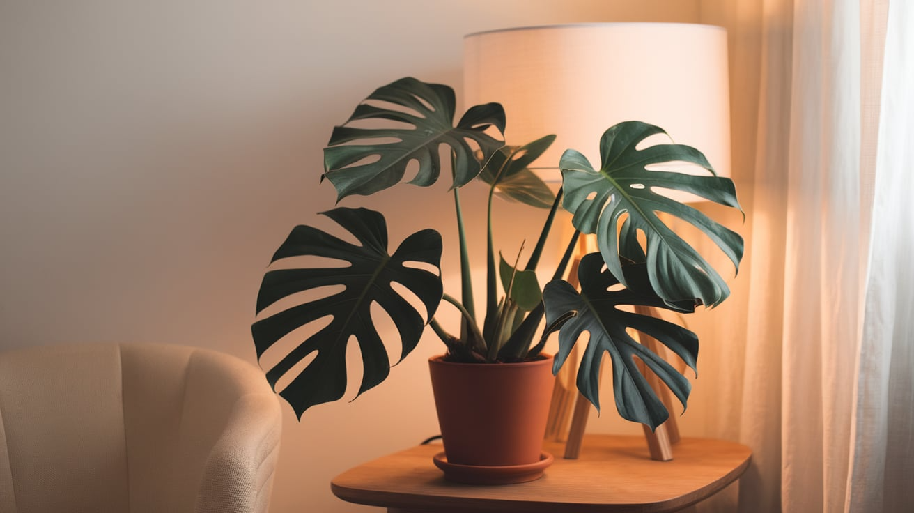 indoor monstera plant