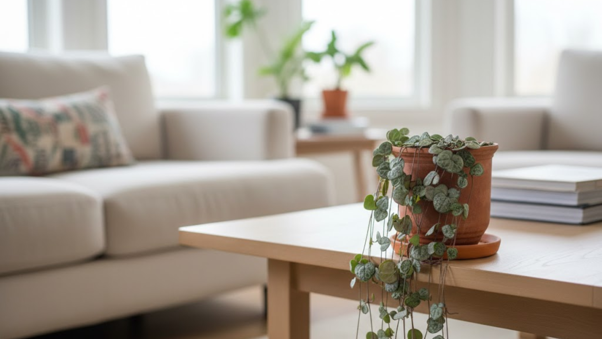 indoor strings of hearts plant