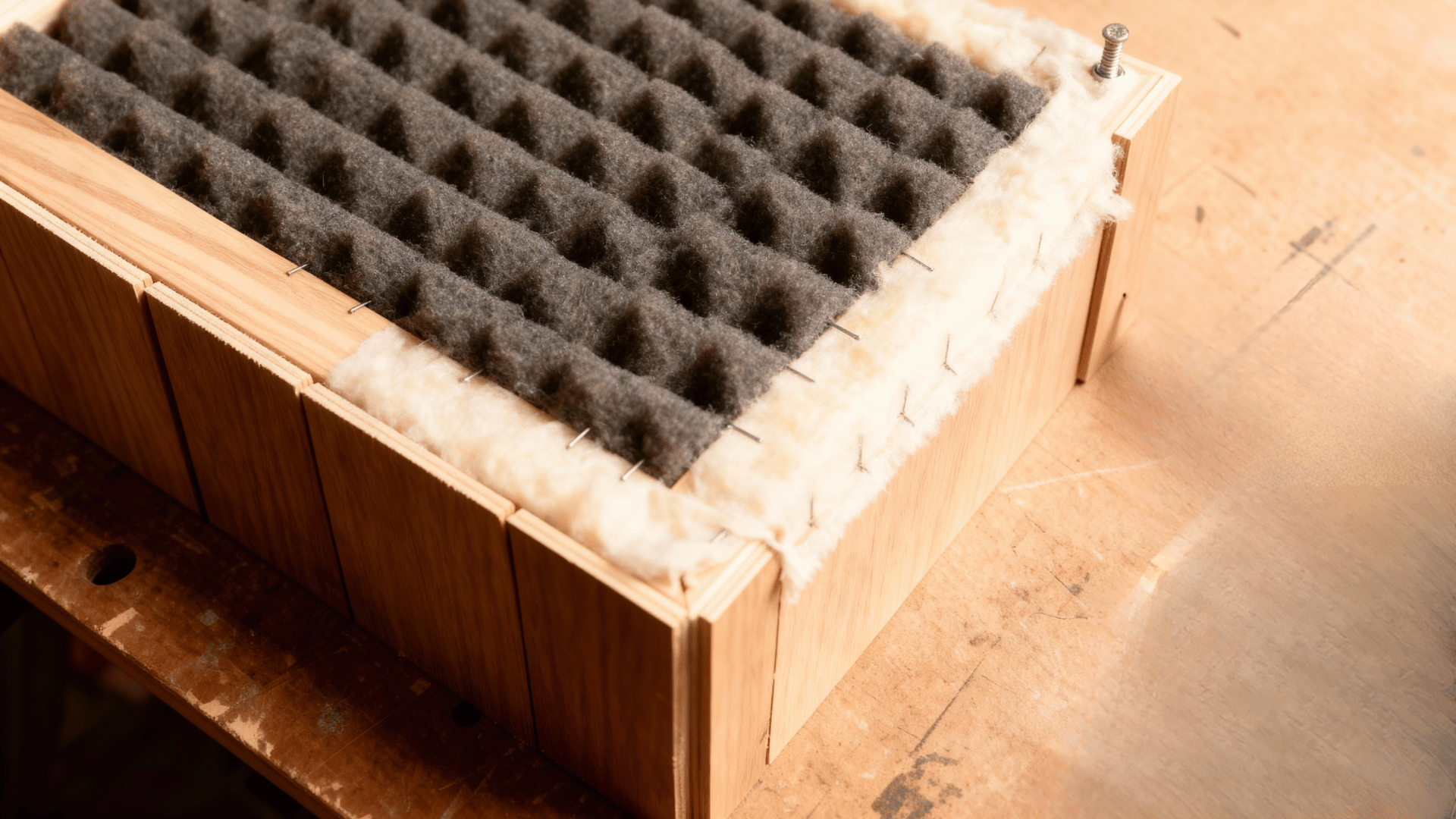 install the acoustic insulation  safely