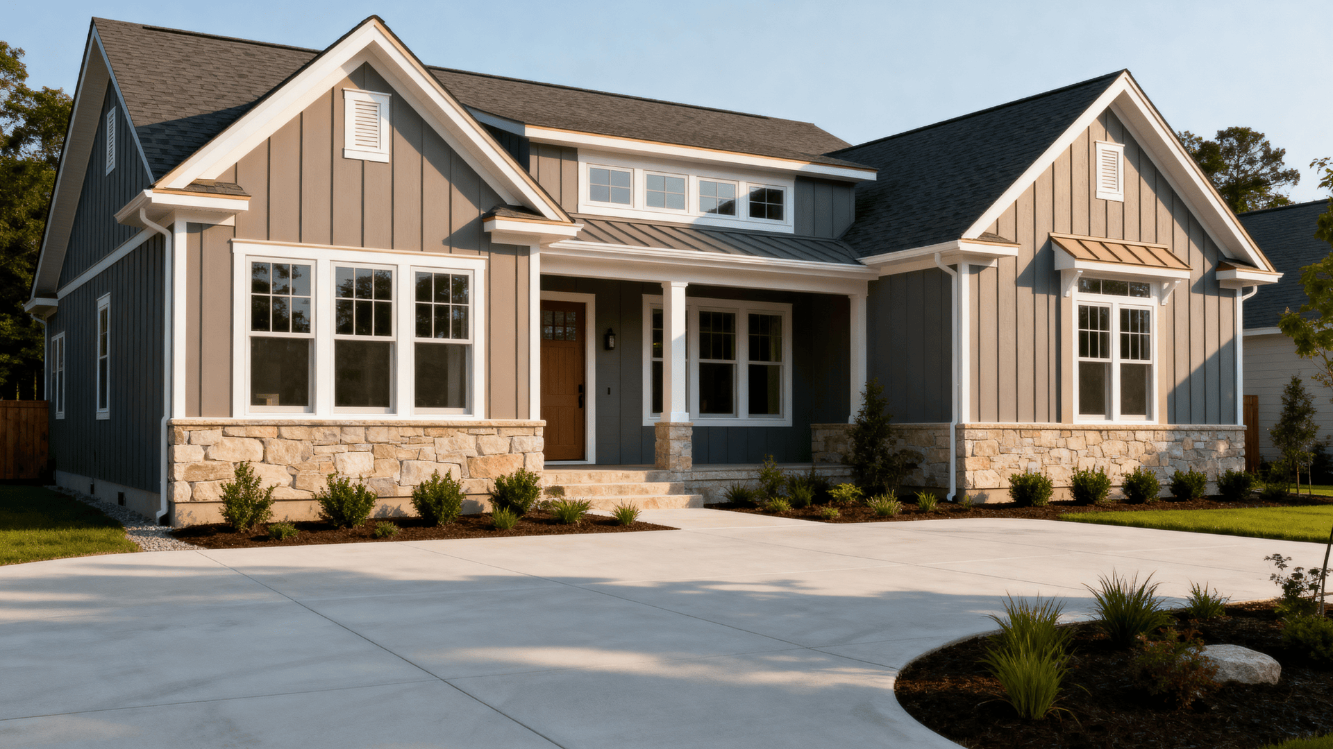 iron grey with taupe undertones