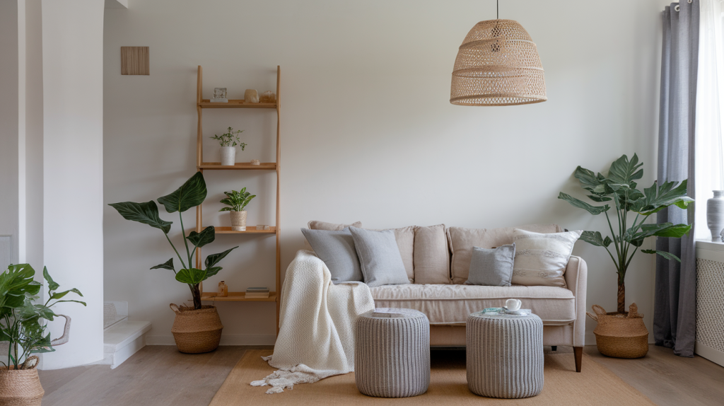 layered textures modern coastal interior design