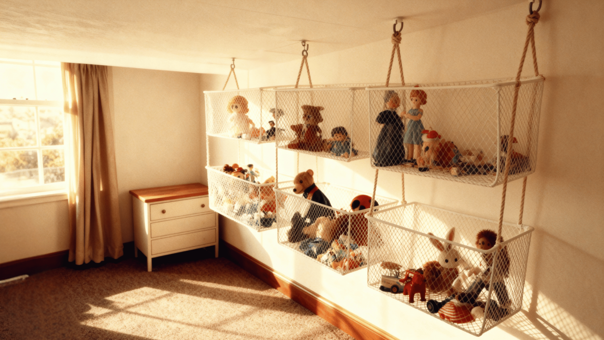 load and organize the stuffed animals