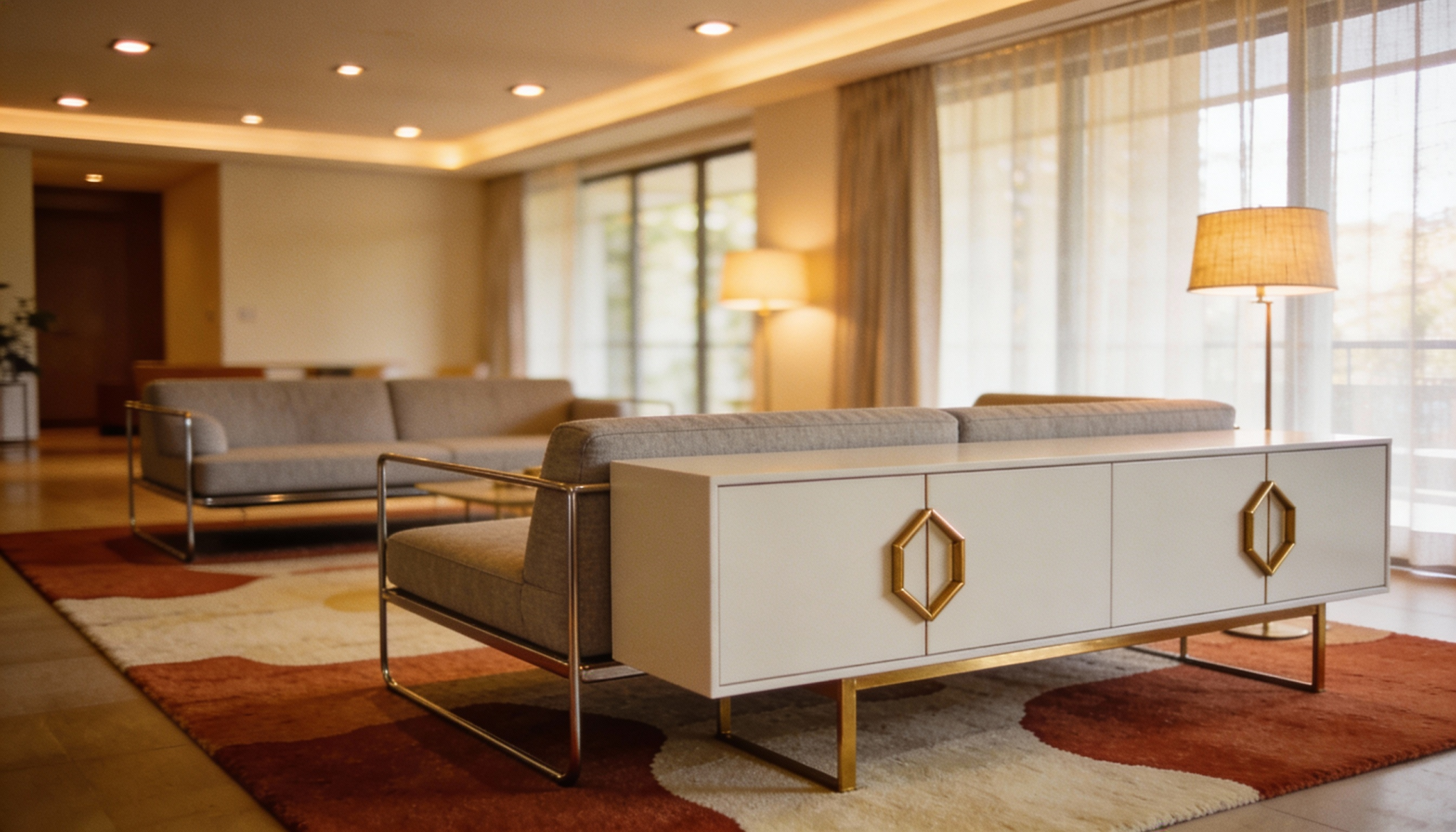 long narrow living room