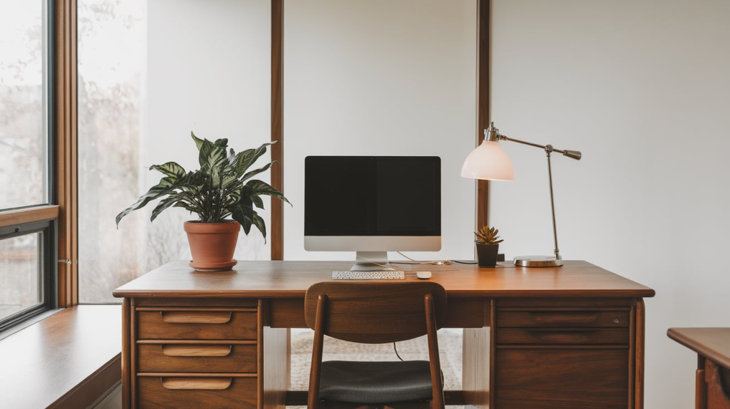 mid century modern desk