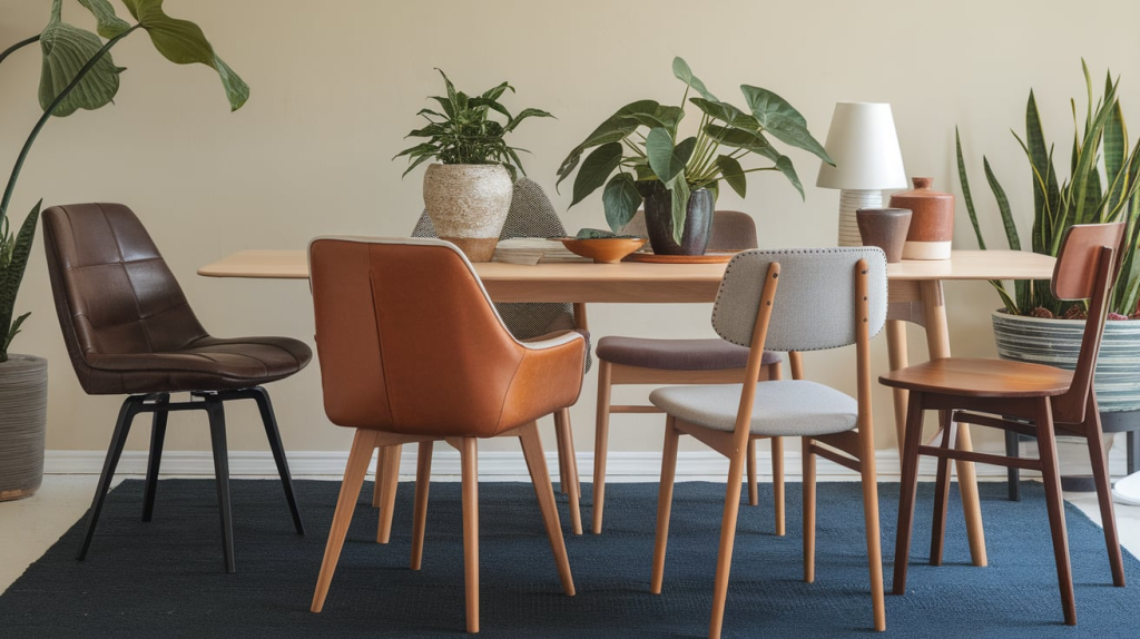 mid century modern dining chairs