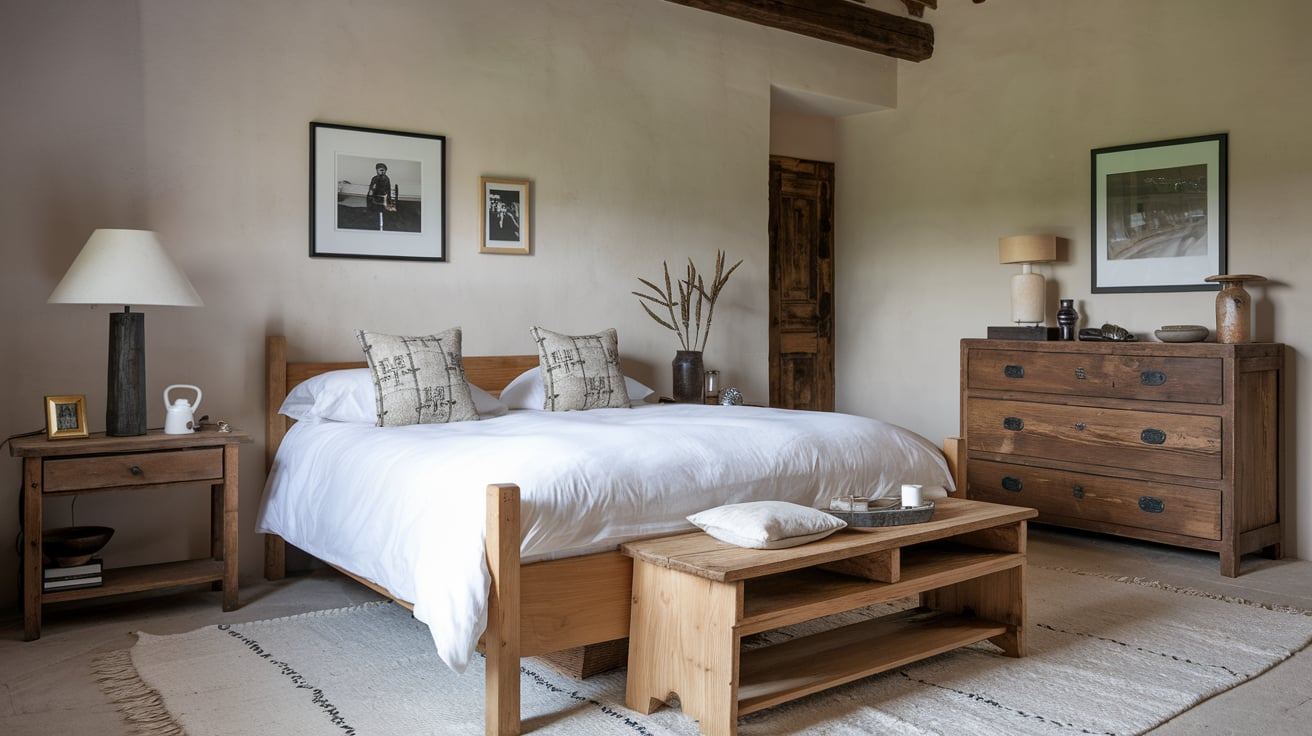 minimal bedroom decor country style rustic home