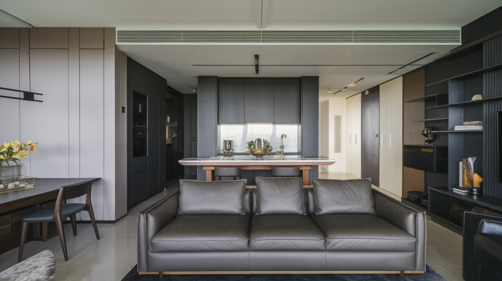 modern apartment clean line furniture