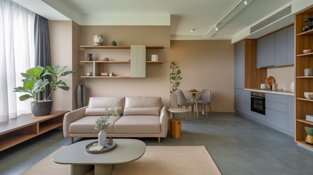 modern apartment coordinated decor