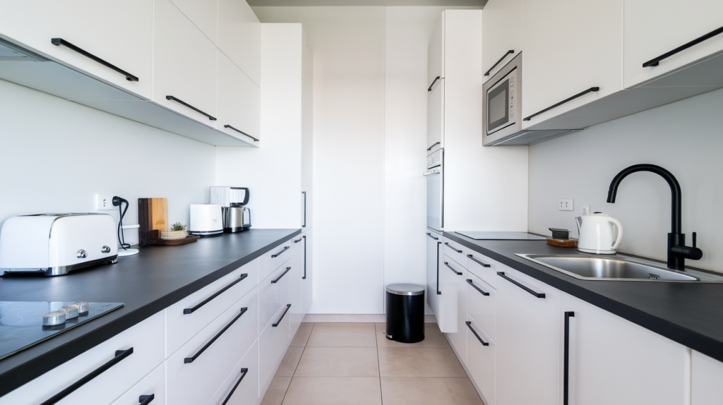 modern apartment kitchen counters