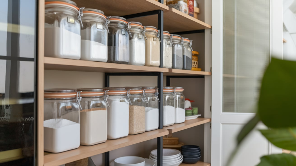 modern apartment storage containers