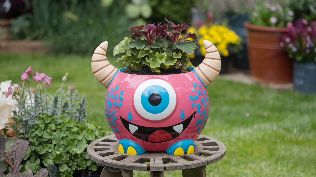 one eye monster pot