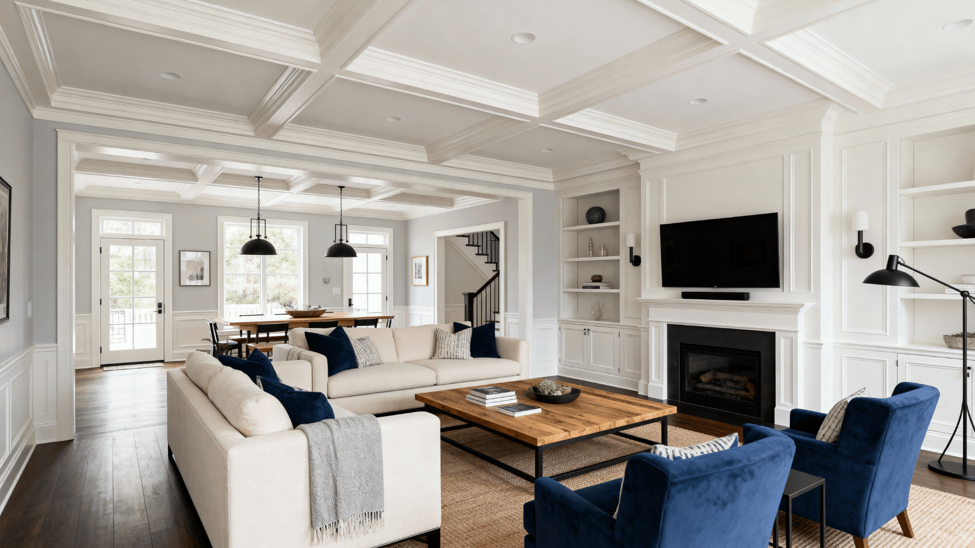 open and airy living rooms