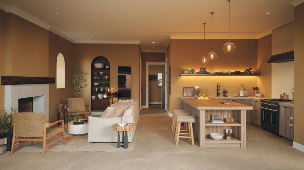 open kitchen living room style and comfort