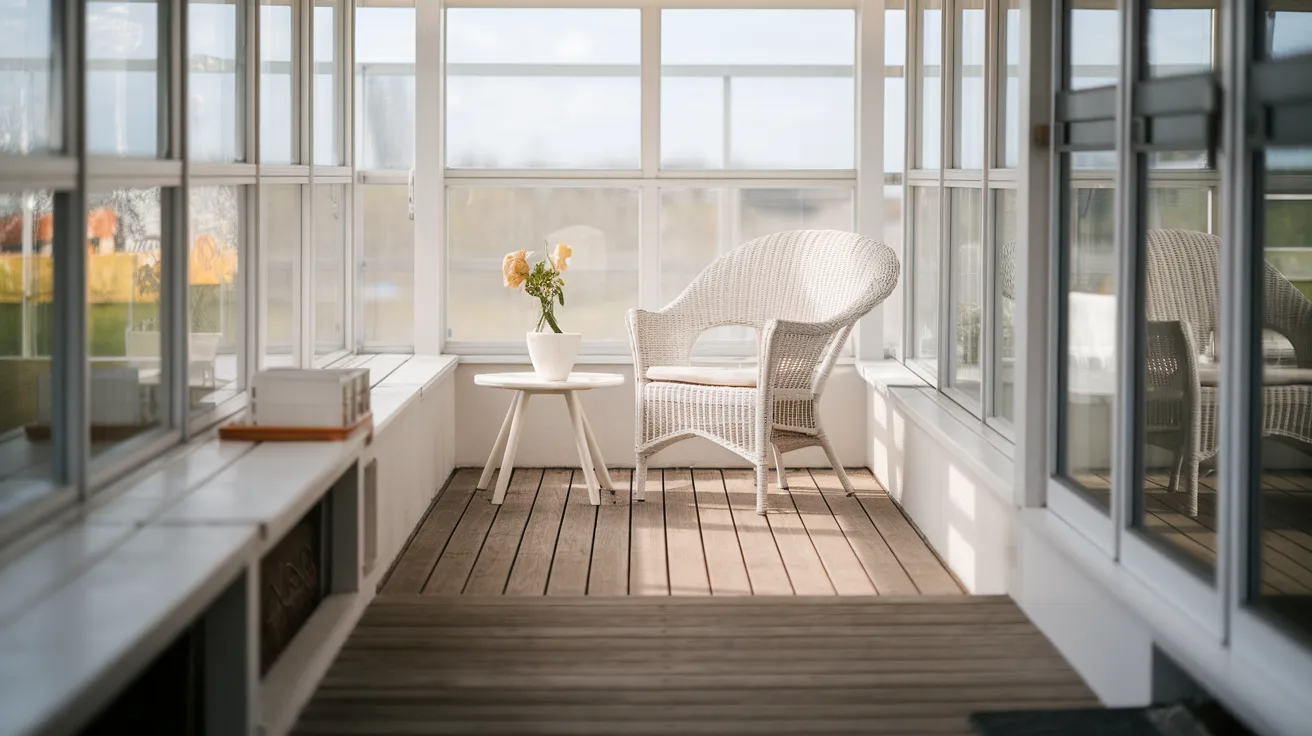 open layout cozy small sunroom ideas