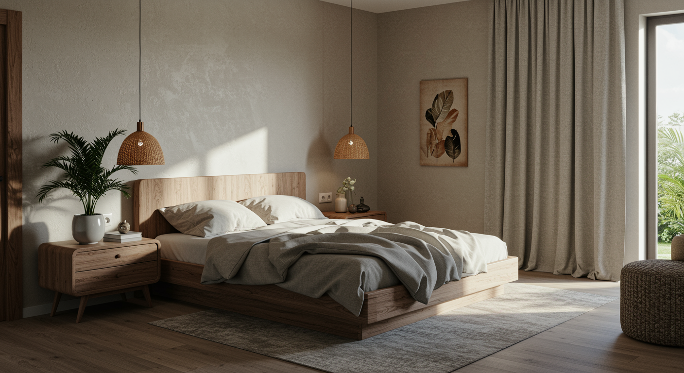 organic modern bedroom