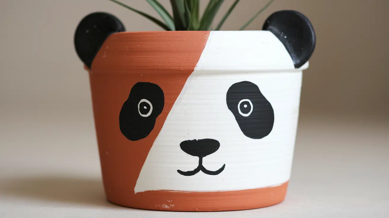 panda half face pots