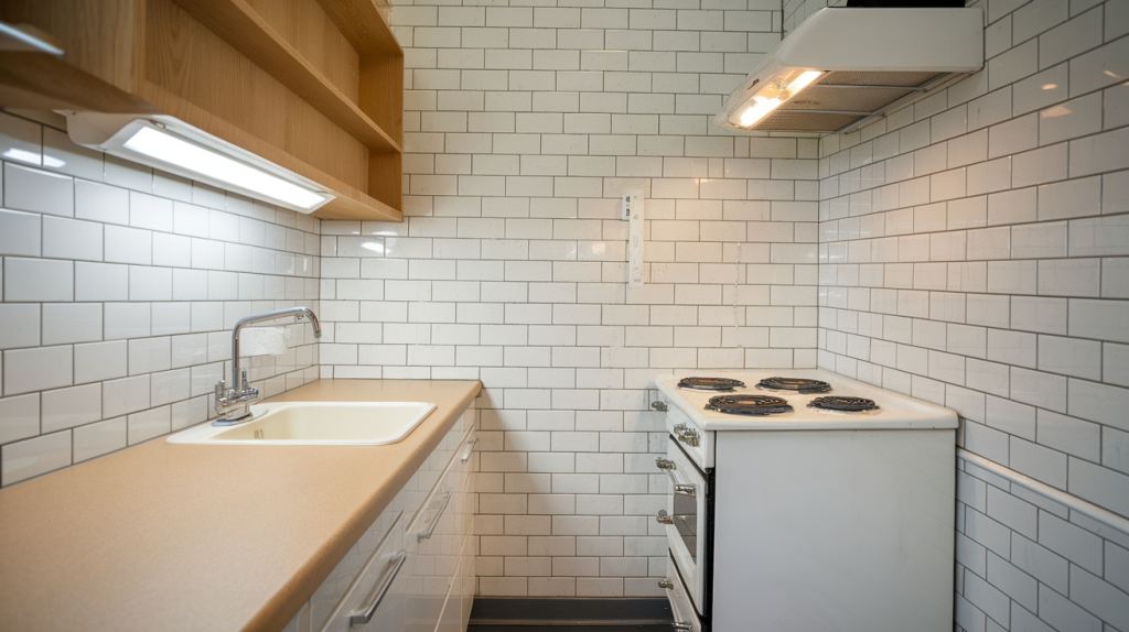 peel and stick backsplash budget kitchen remodel