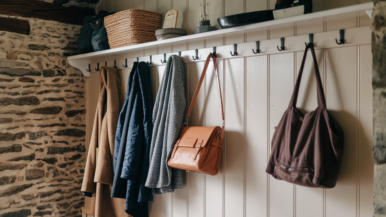 peg rails and wall hooks english cottage style