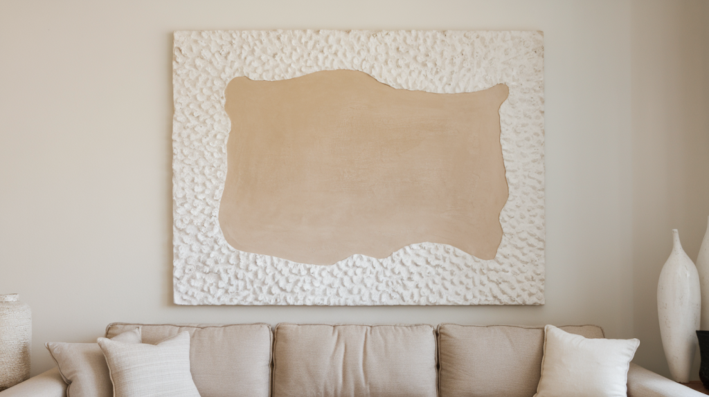 sculpted edge textured canvas art diy textured wall art